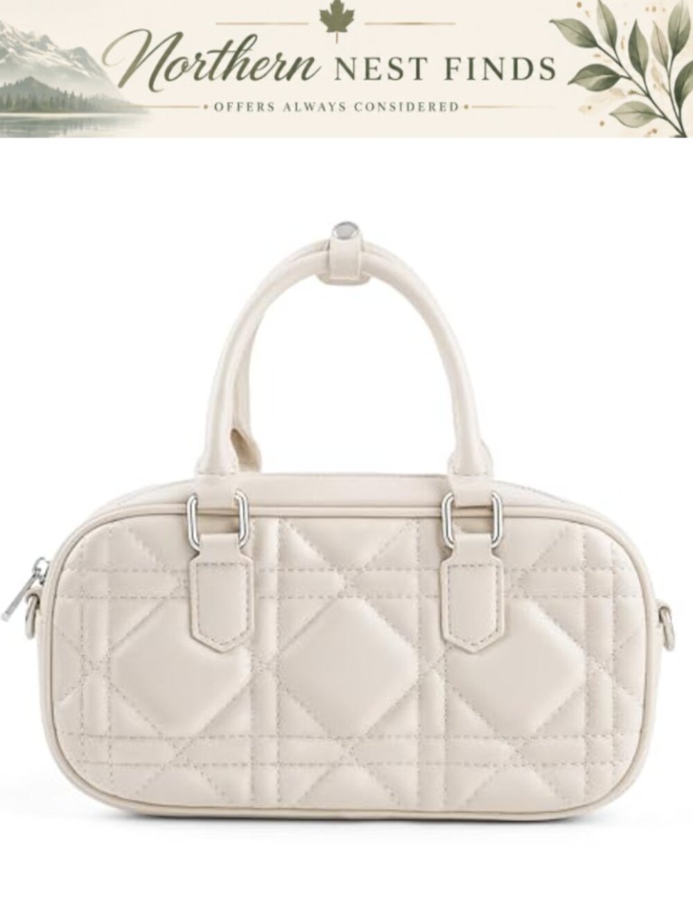 Faux Leather Satchel Top Handle Crossbody Bag Adjustable Strap